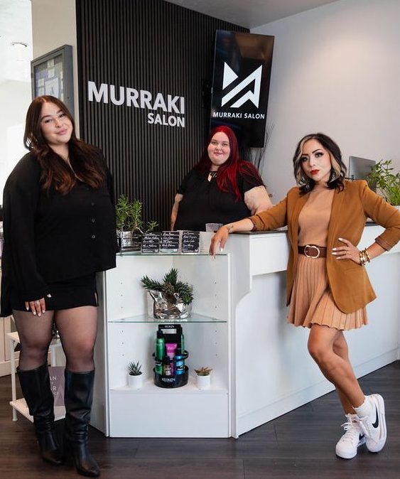 Murraki Salon Guest Experience Team welcoming guests and building front desk careers in Boise, Idaho.